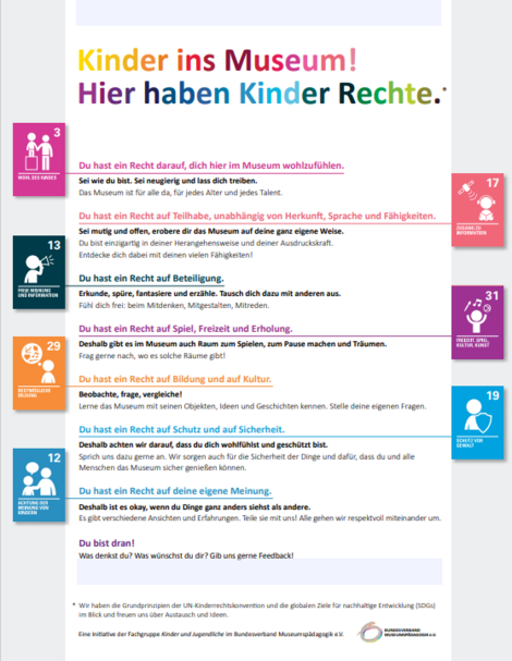 Plakatvorlage Kinder ins Museum